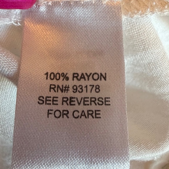 Chelsea & Theodore Boho Chic Blouse Bell Sleeve, Tan & Cream, Size Large - Picture 12 of 16